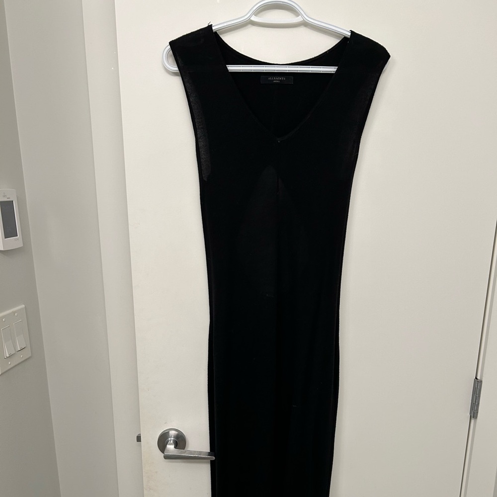 All saints ero maxi dress size small.  Half cotton and rayon.
